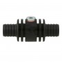 Raccord aluminio para sonda agua M10x1, color negro