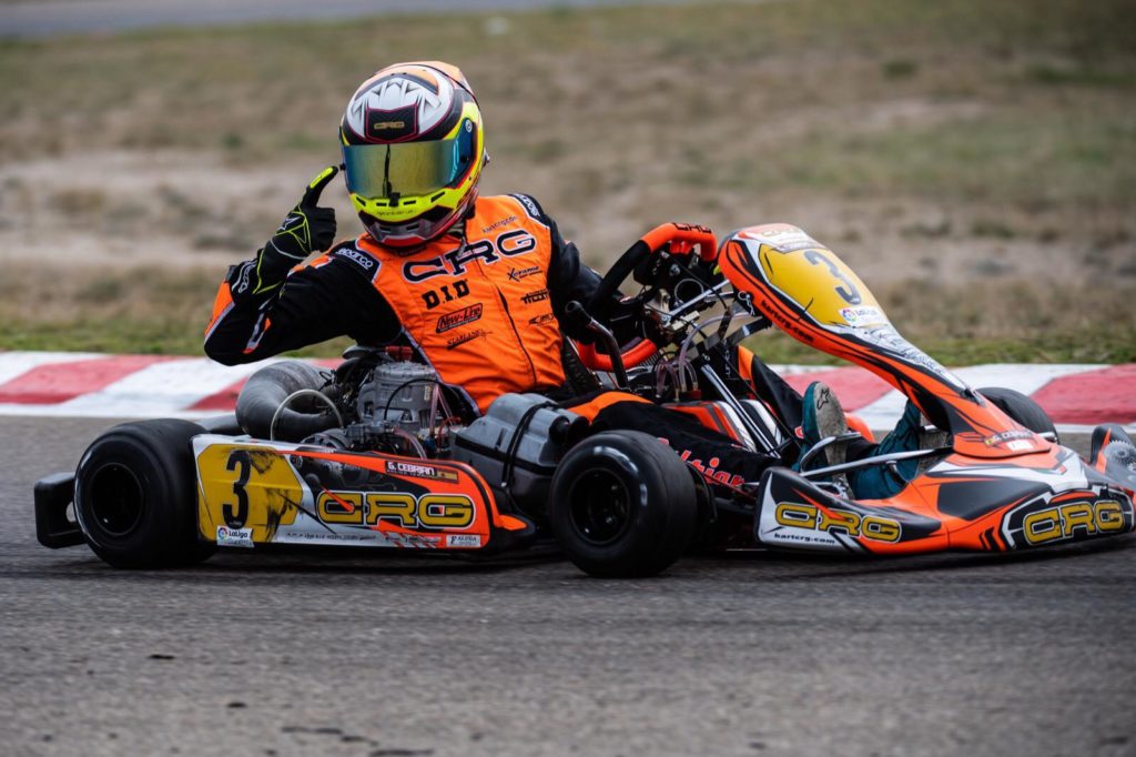 Gerard Cebrián en kart CRG CEK 2020 